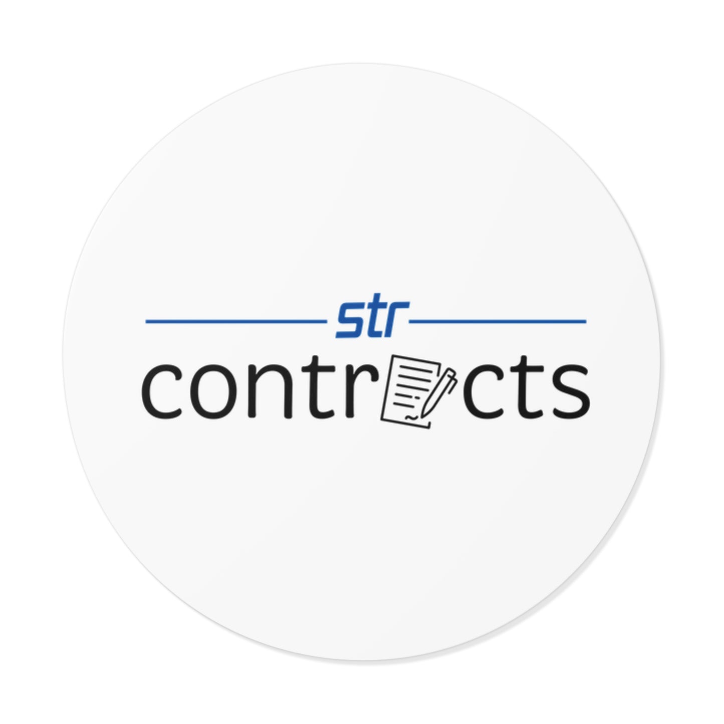 Round Vinyl Stickers - Contracts