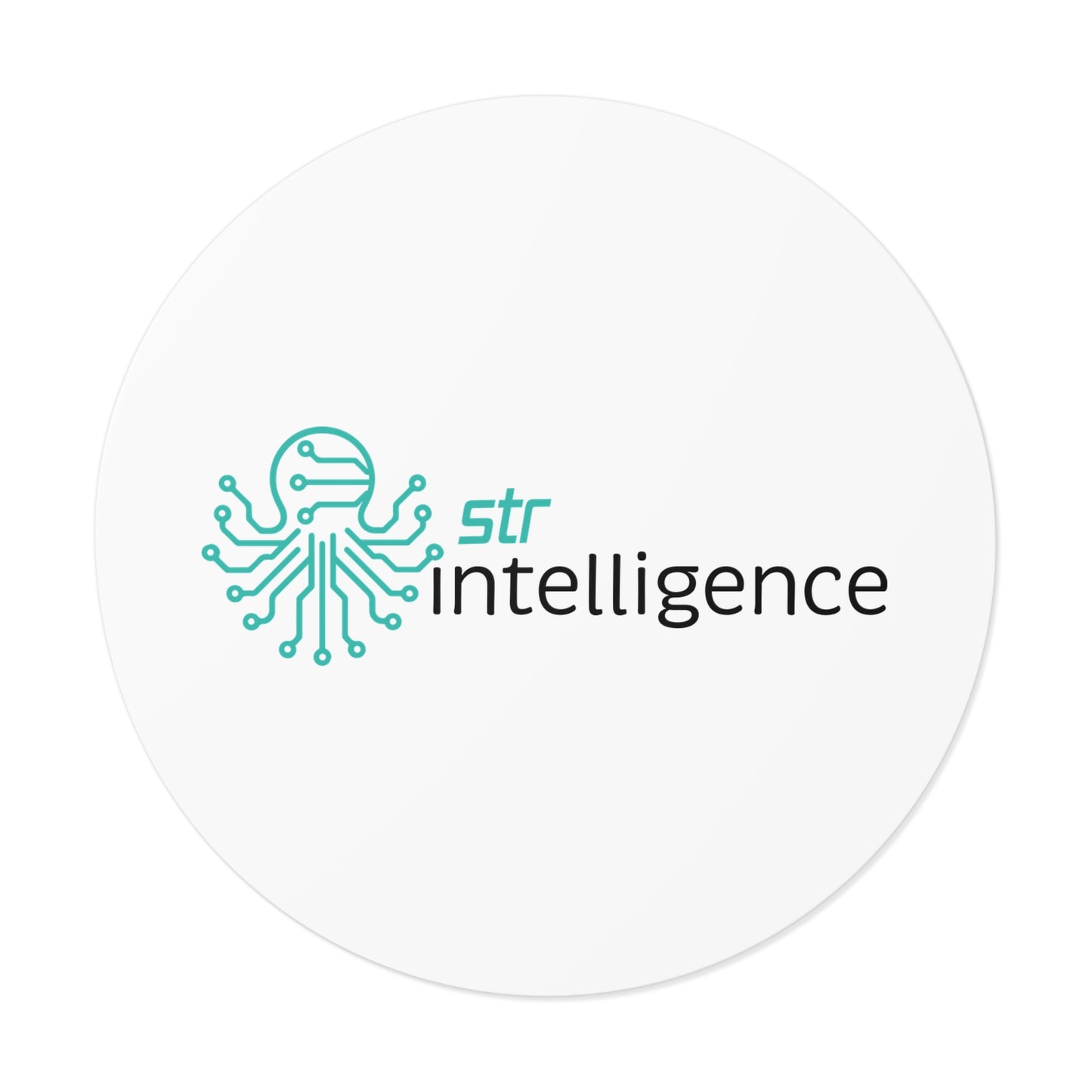Round Vinyl Stickers - Intelligence