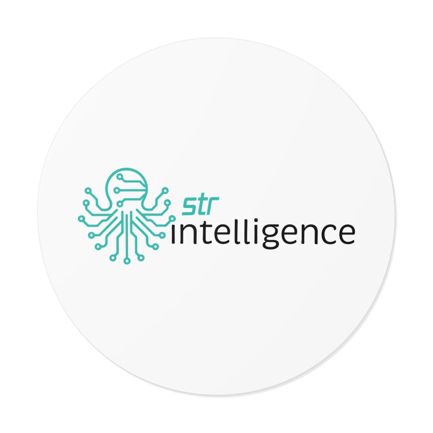 Round Vinyl Stickers - Intelligence