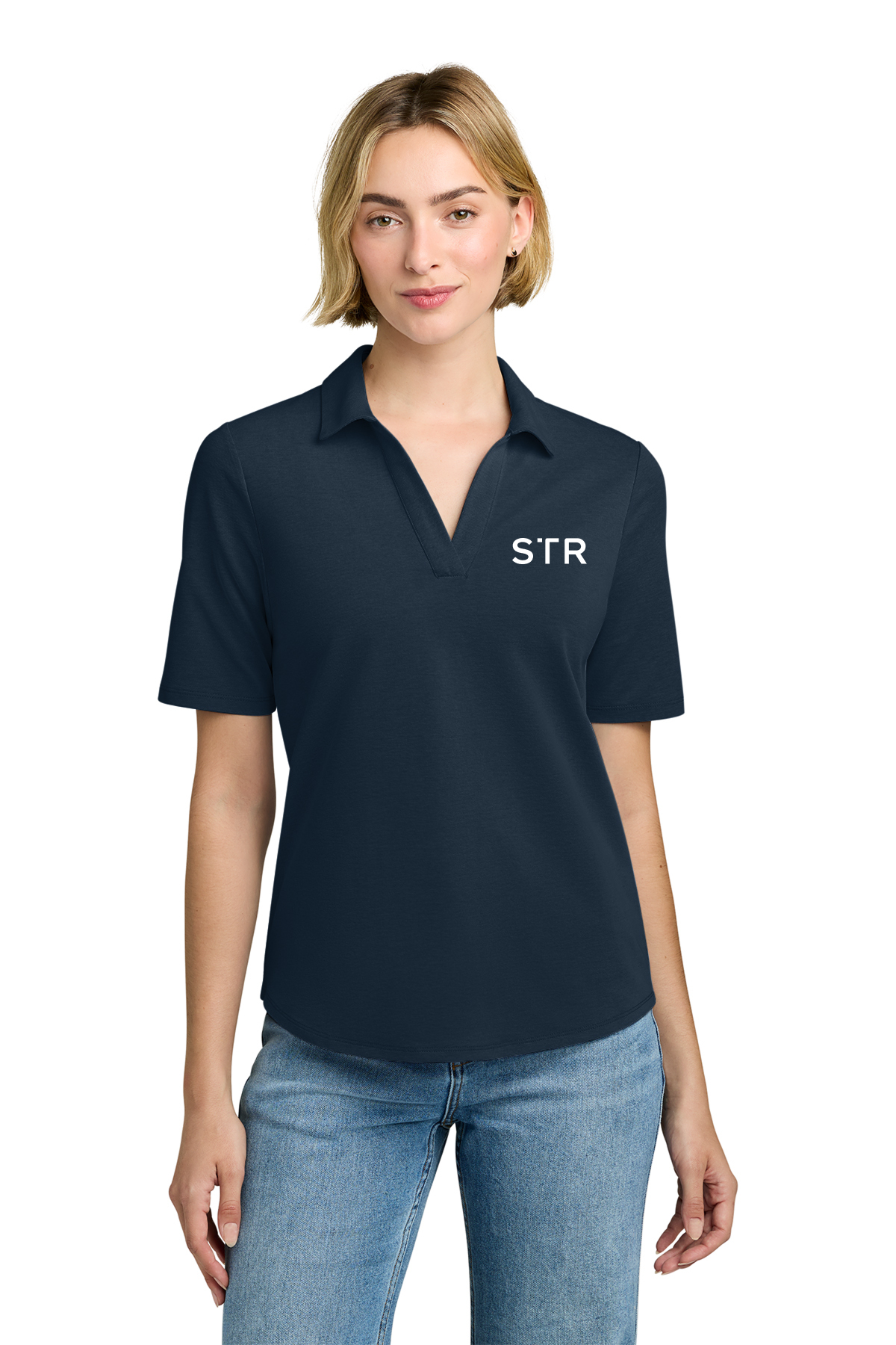 Brooks Brothers Women's Pinpoint Pique Polo - STR