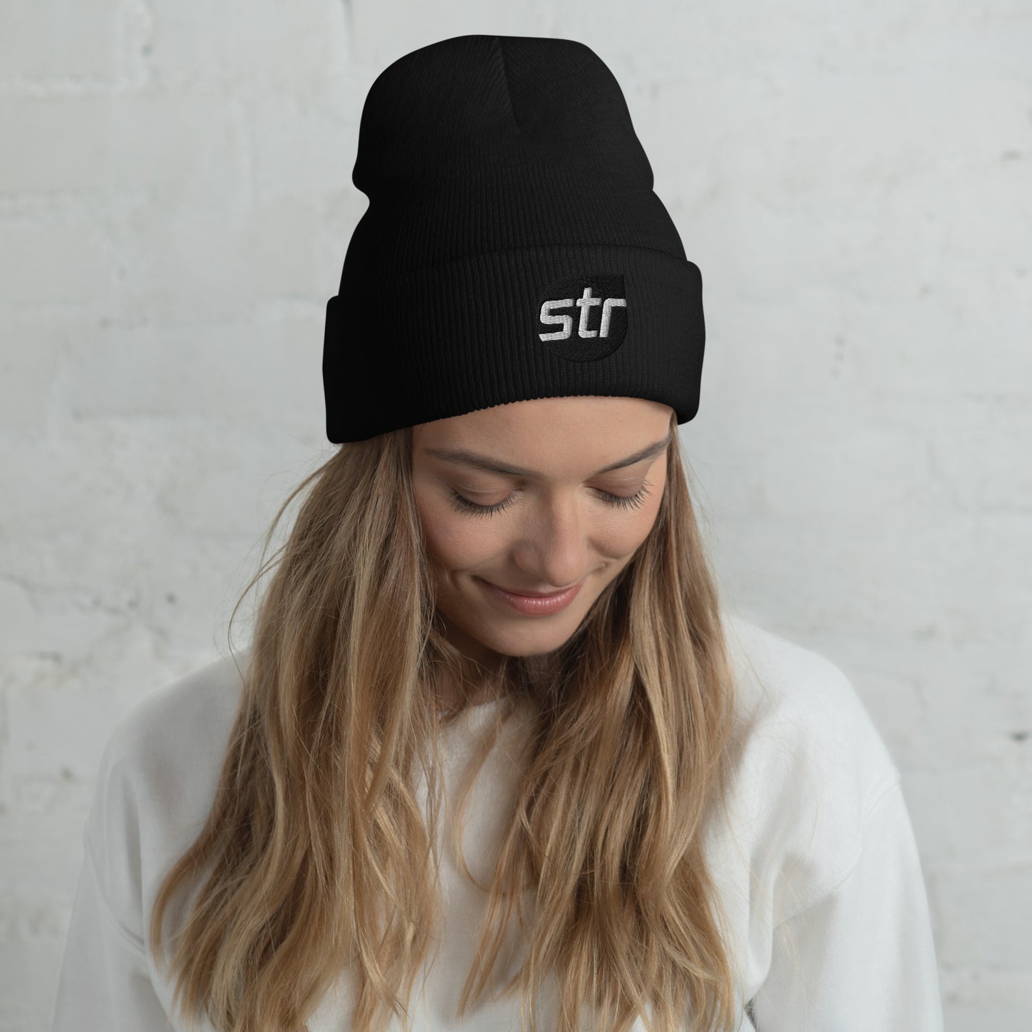 Cuffed Beanie (Embroidered) - STR