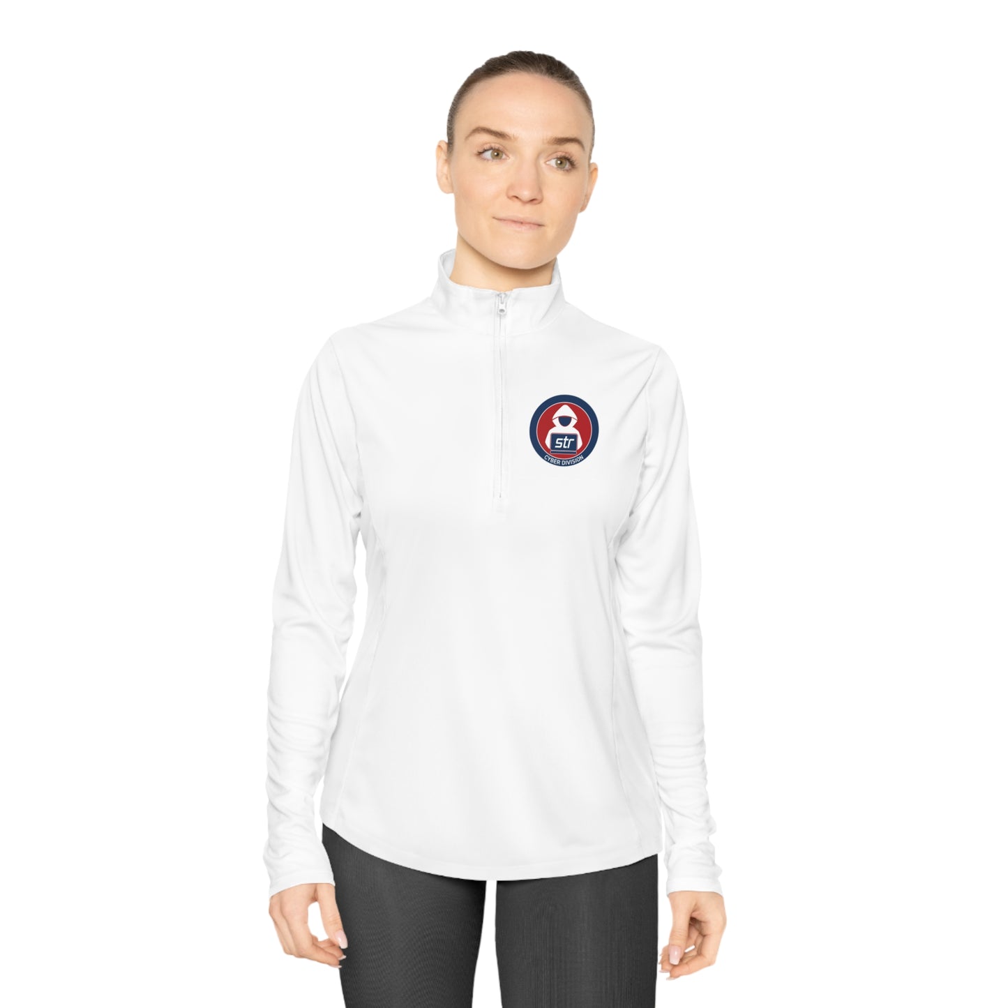 Ladies Quarter-Zip Pullover - Cyber