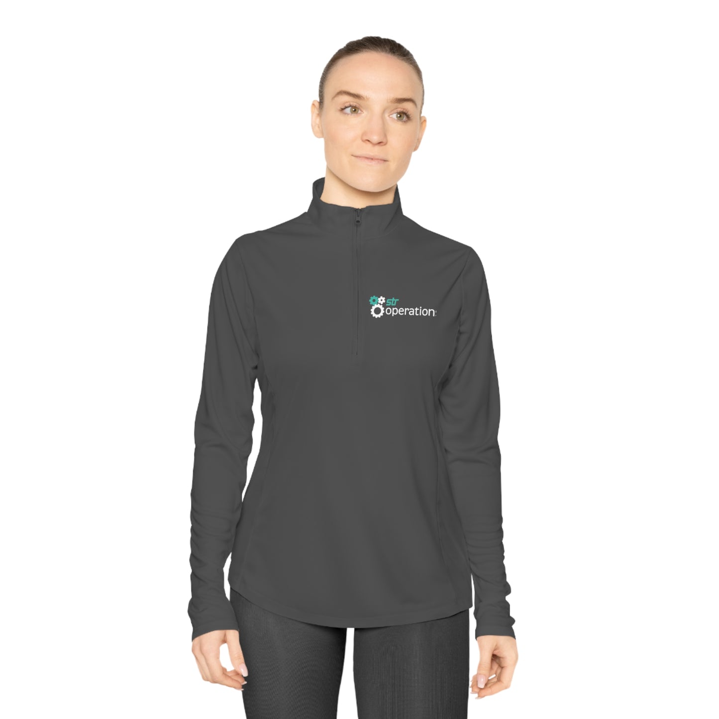 Ladies Quarter-Zip Pullover - Business Operations