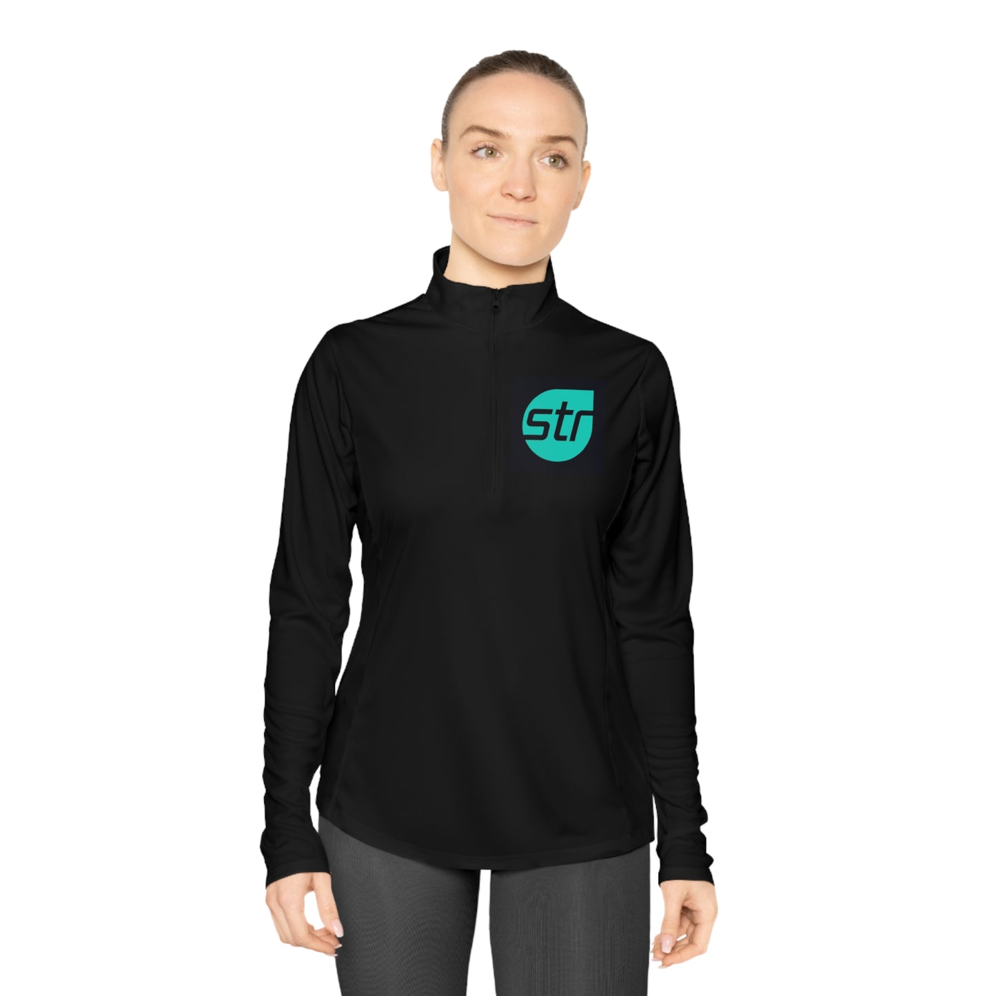 Ladies Quarter-Zip Pullover - STR