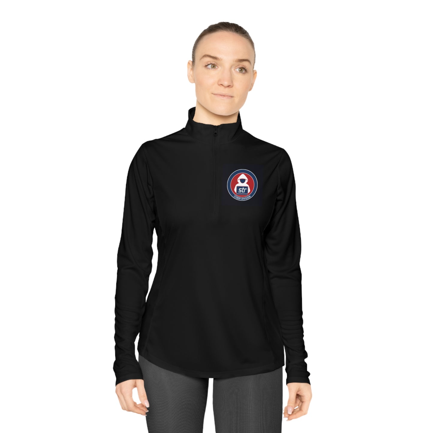 Ladies Quarter-Zip Pullover - Cyber