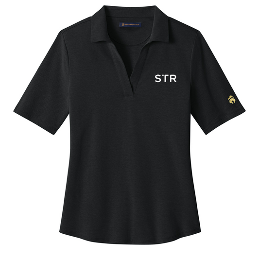 Brooks Brothers Women's Pinpoint Pique Polo - STR