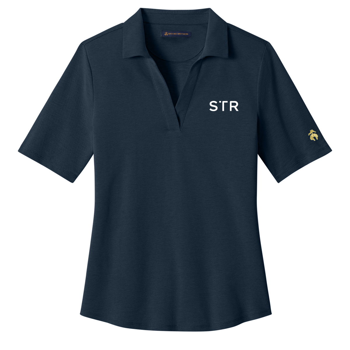 Brooks Brothers Women's Pinpoint Pique Polo - STR