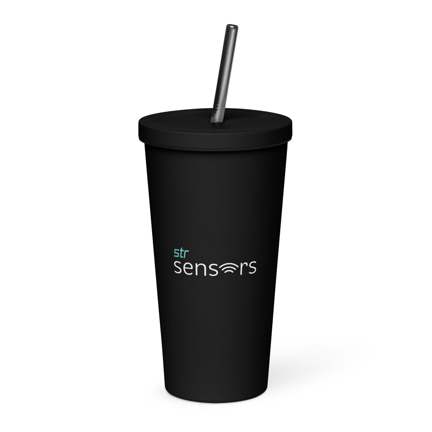 Insulated tumbler with a straw - Sensors