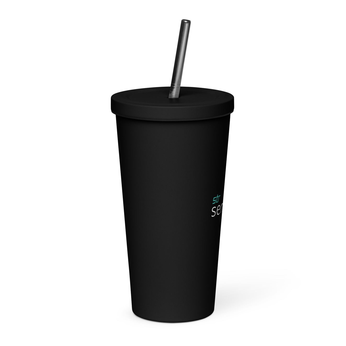 Insulated tumbler with a straw - Sensors