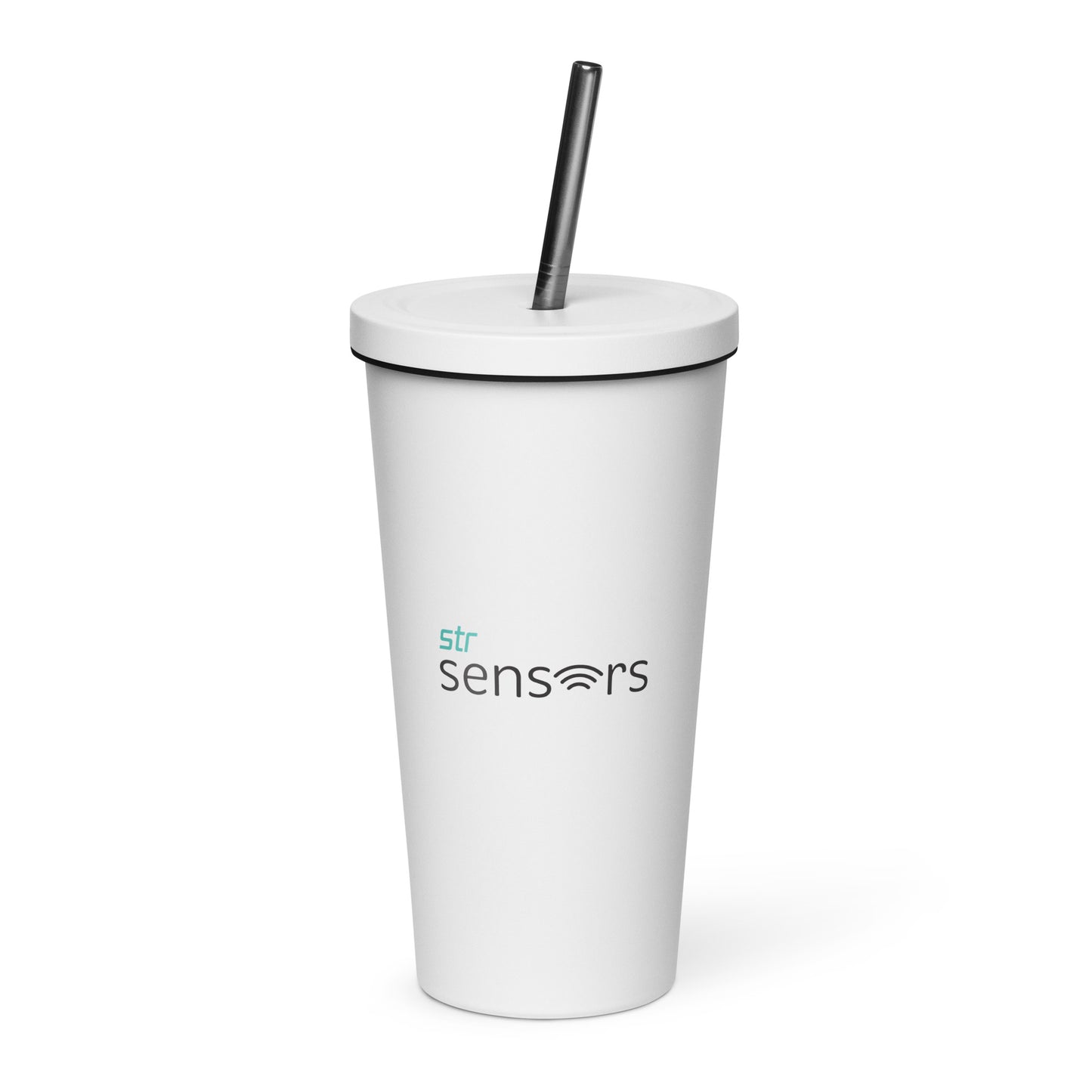 Insulated tumbler with a straw - Sensors