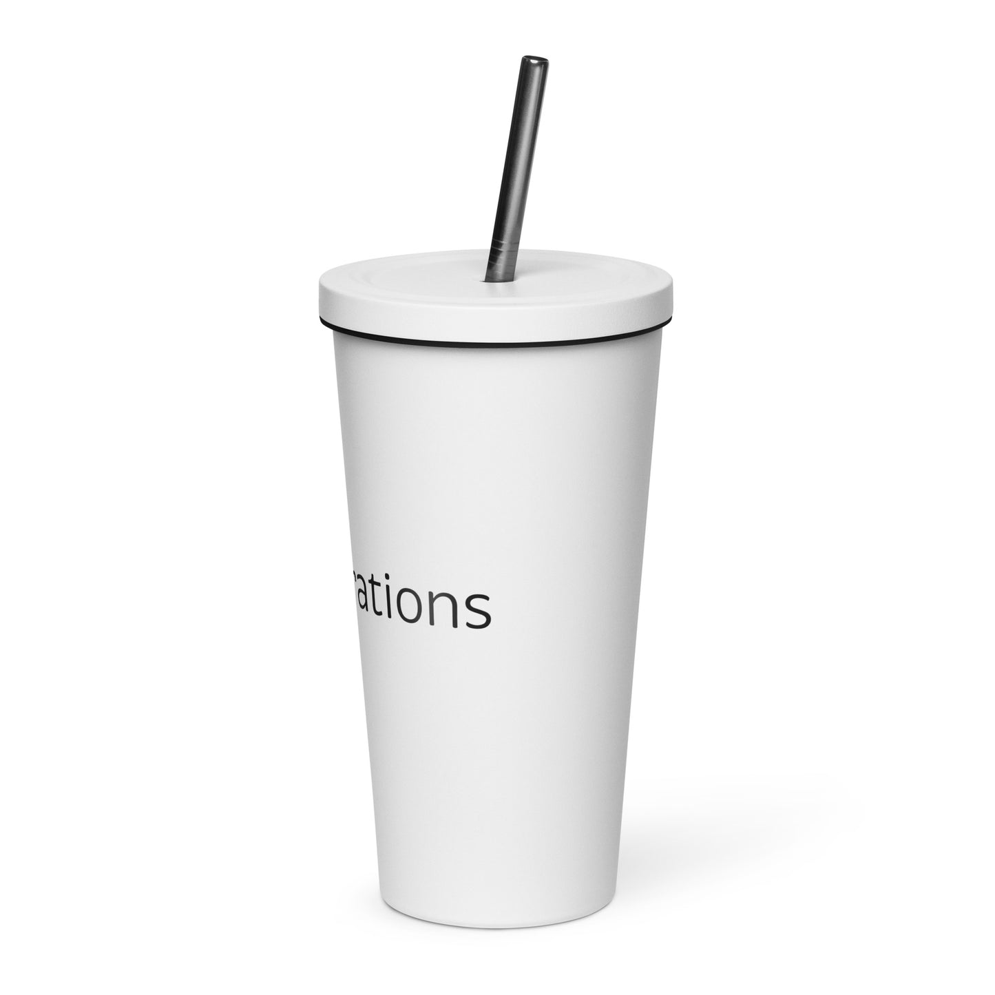 Insulated tumbler with a straw - Business Operations