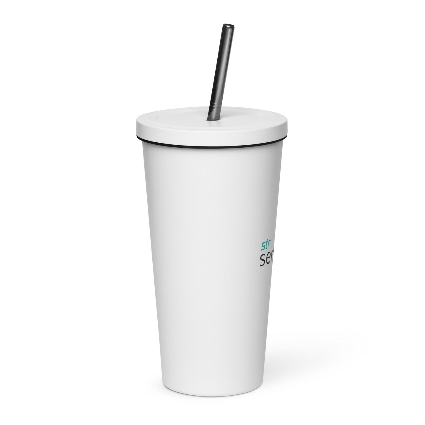 Insulated tumbler with a straw - Sensors