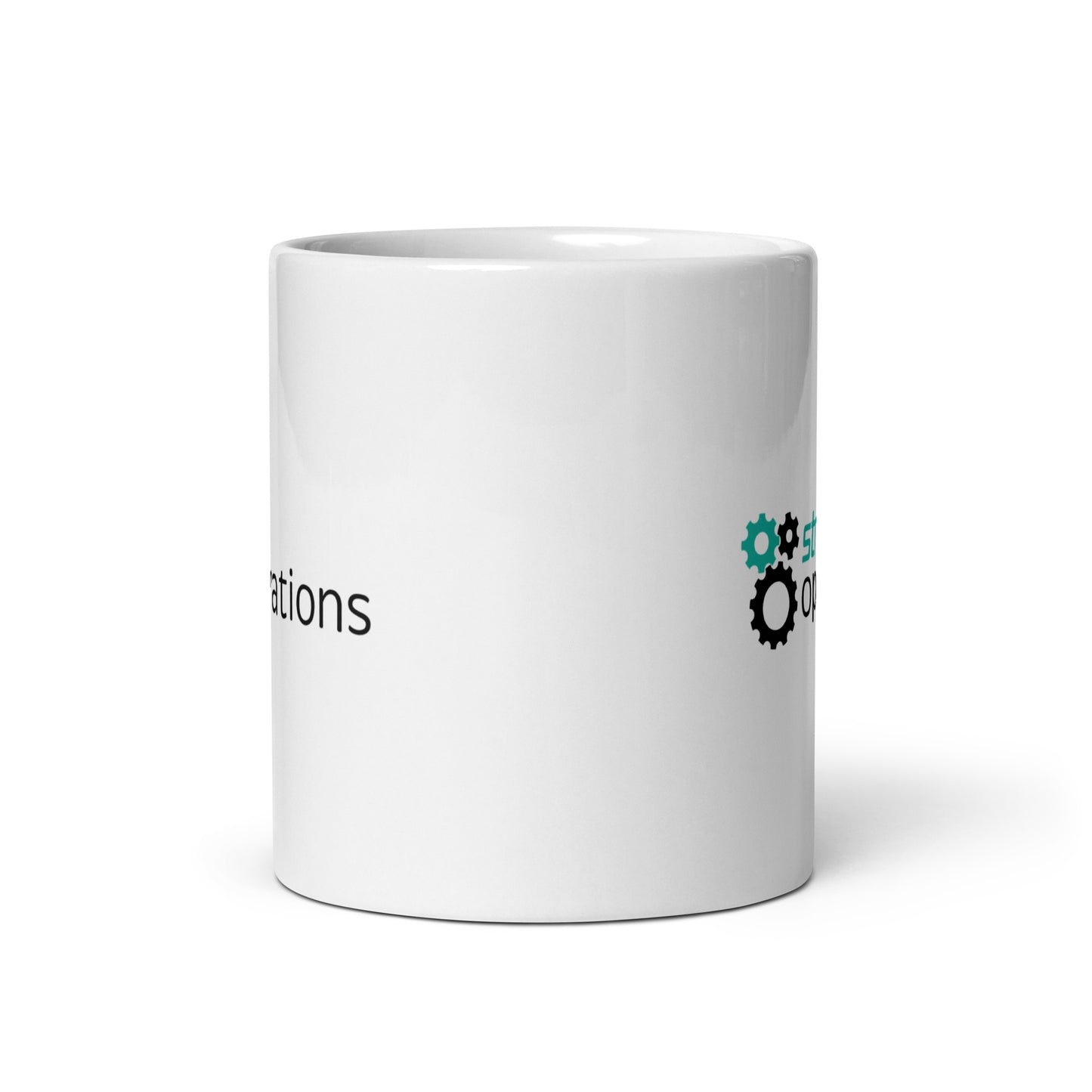 White glossy mug -  Business Operations 2