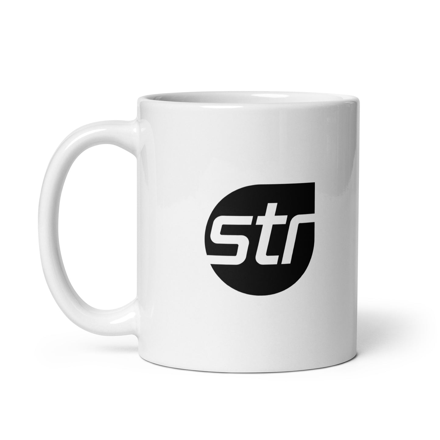 White glossy mug - STR