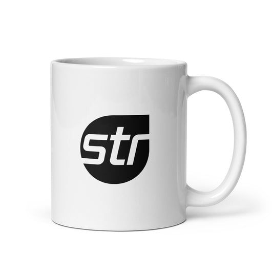 White glossy mug - STR